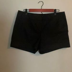 7th Avenue New York & Co black shorts with cuff, size 10